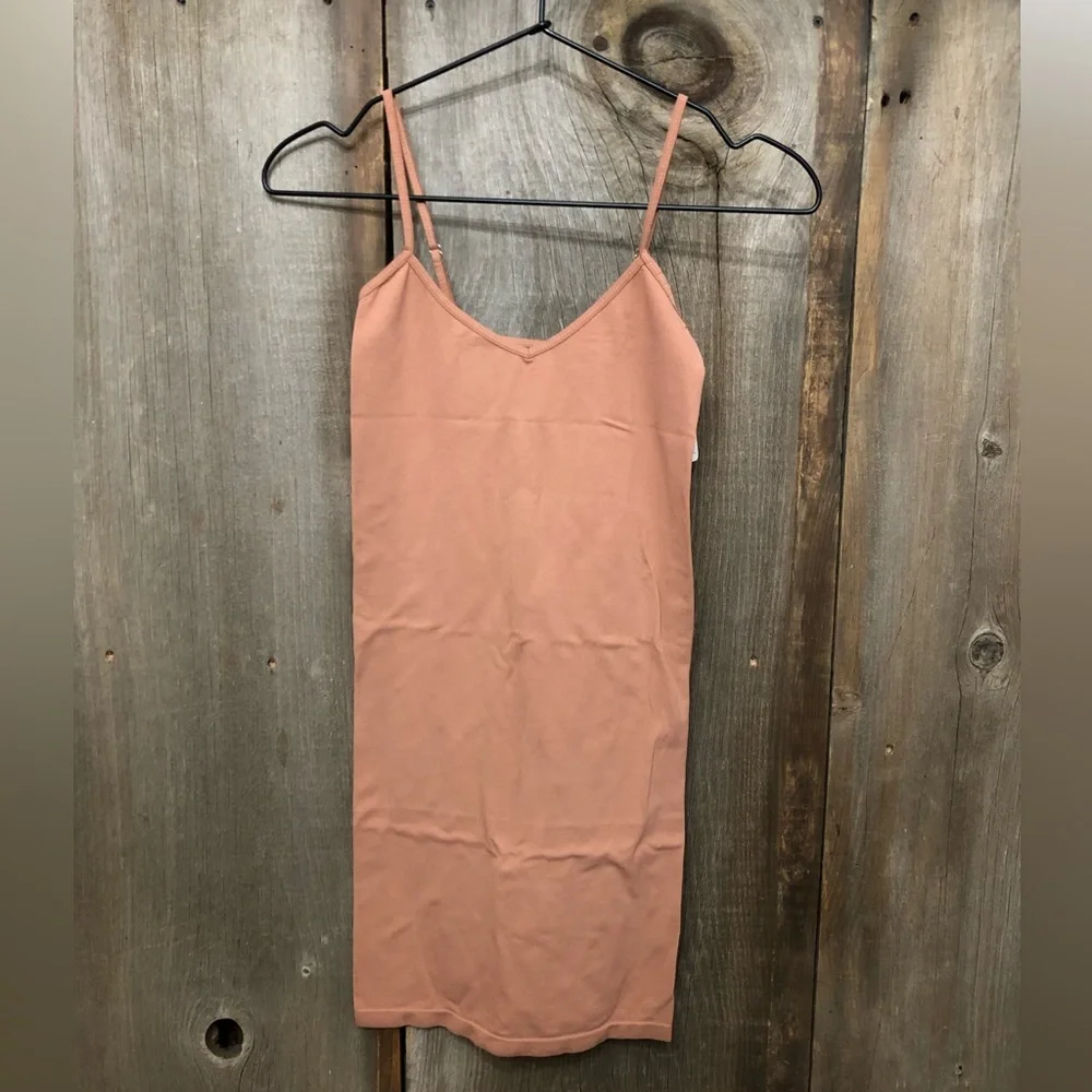 Free People Seamless Mini Slip Dress in Iced Chai Size XS/S - Picture 4 of 13